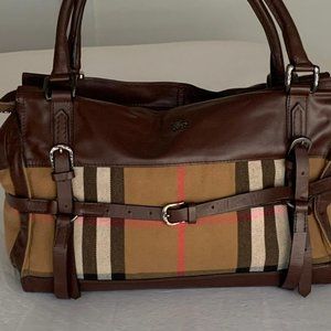 Authentic Burberry Check print Handbag